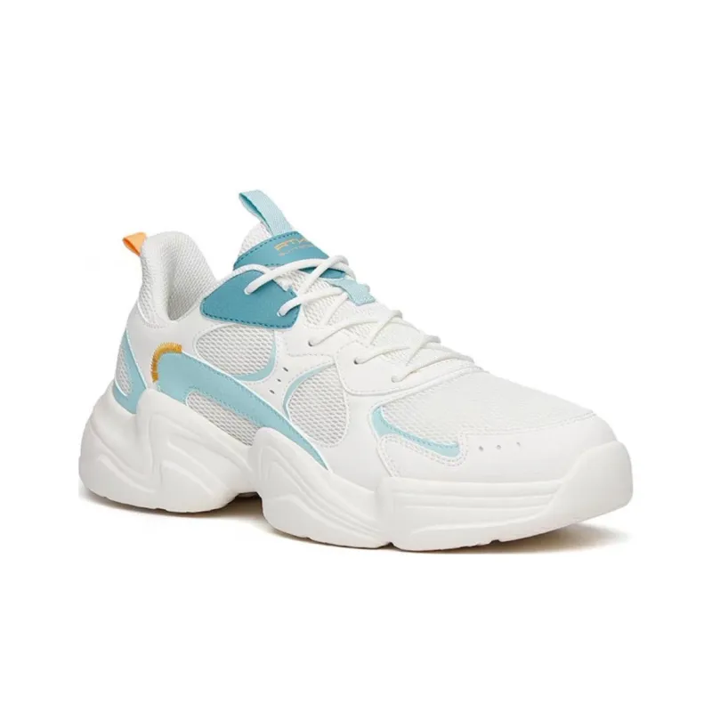 Anta Life Collection Anti Slip Wear Resistant Low Top Casual Shoes Men's White Blue Orange-1