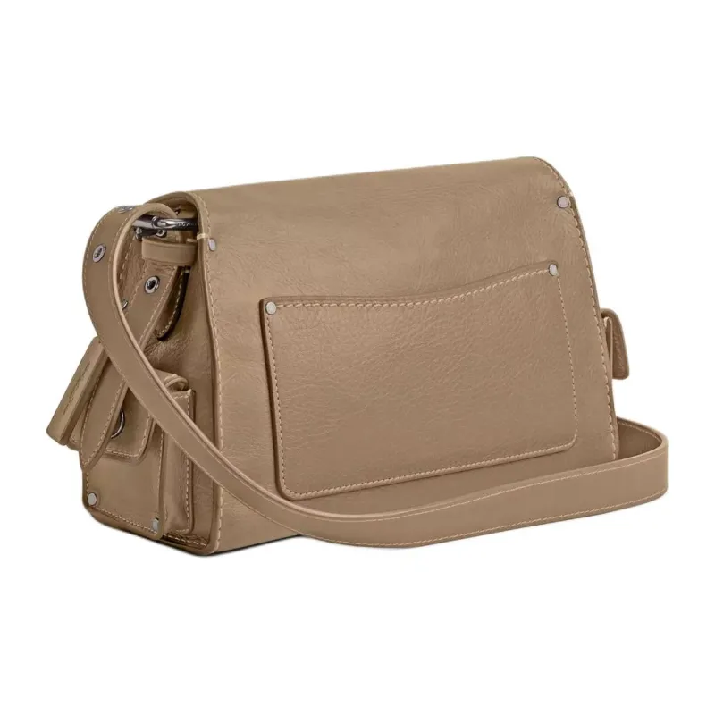 COACH Tabby Grain Leather Shoulder Bag, Crossbody Bag Medium Size Women's Silver & Pebble-1