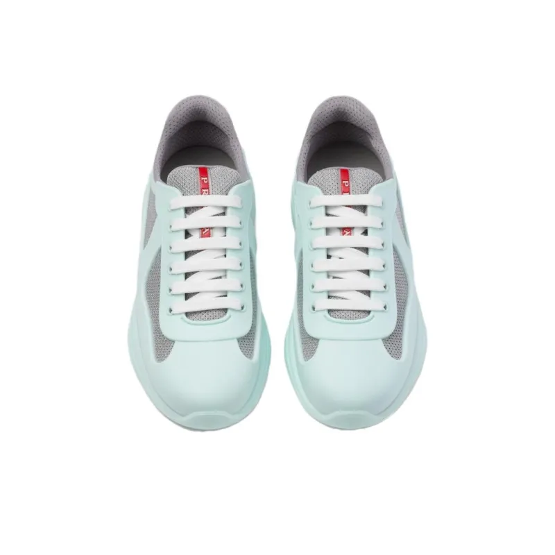 PRADA America's Cup Low-Top Casual Shoes Men's Green-3