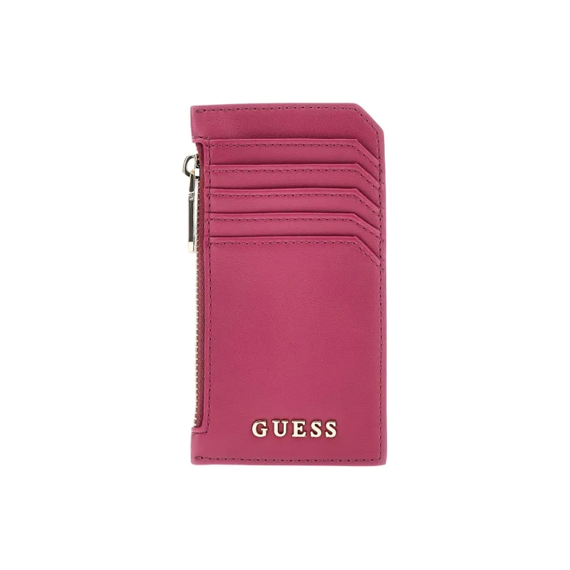GUESS Artificial Leather Card Holder Women's Fuchsia-0