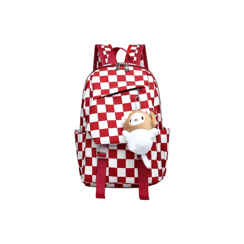 FAMAN Oxford Backpack Small Size Women's Black Red/Blue Pink/Orange-10