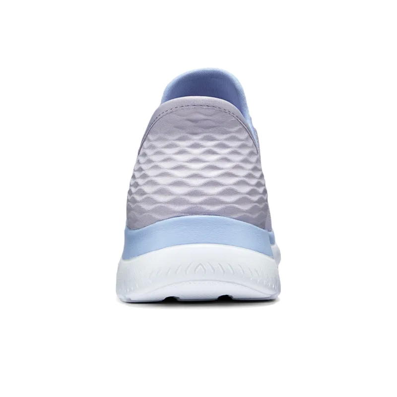 Skechers Slip Ins Hands Free Slip Ins Technology Anti Slip Wear Resistant Low Top Casual Shoes Women's Purple-4