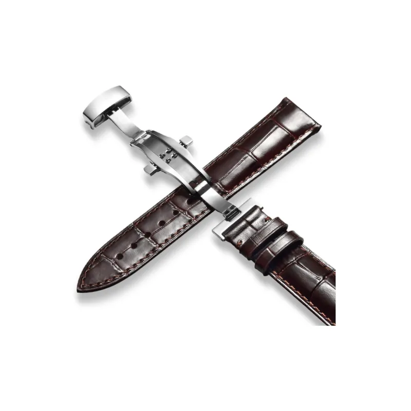 MILANQIAN M&Q Casio Compatibility Watch Band 12 24mm Genuine Leather Material-0