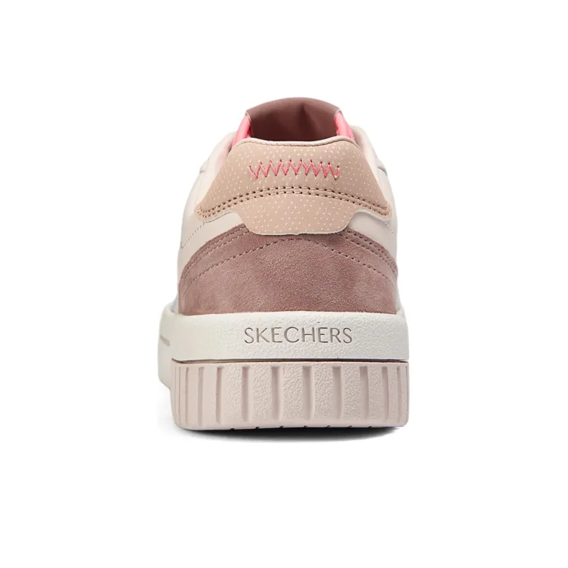 Skechers Court Classics Anti Slip Wear Resistant Low Top Skateboard Shoes Women's Rose Red-4