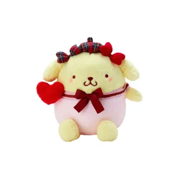 Sanrio Pompompurin Heart Bowknot Collection Dolls Plush Doll 21.5cm Height