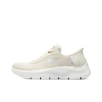 Skechers Go Walk Fle Anti Slip Wear Resistant Breathable Moisture Wicking Low Top Casual Running Shoes Women's Ecru