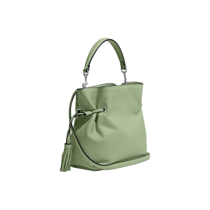 COACH Andy Pebbled Leather Shoulder Bag, Crossbody Bag Women's Pistachio-1
