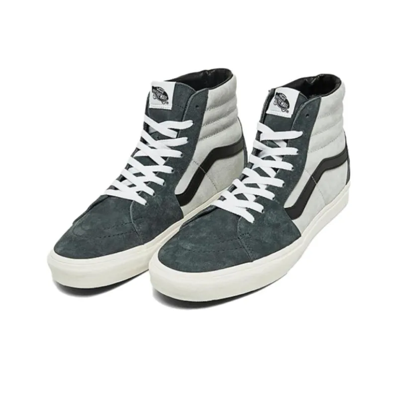 Vans SK8-HI Cushioning Wear-Resistant Mid-Top Skateboard Shoes Unisex Black White-1