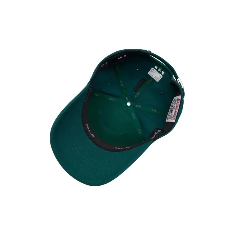 MLB Polyester Polyurethane Cotton Baseball Caps Unisex Green-4