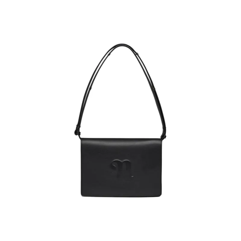 NANUSHKA Polyurethane And Polyester Blend Portable Crossbody Bag Shoulder Bag Large Size Women's Black-0