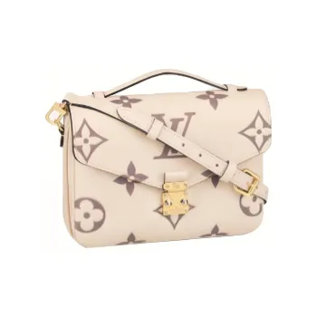LOUIS VUITTON Pochette Metis Cow Leather Messenger Bag Portable One Shoulder Handbags Regular Women's Ecru