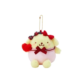 Sanrio Pompompurin Heart Bowknot Collection Dolls Plush Pendant 12.5cm Height