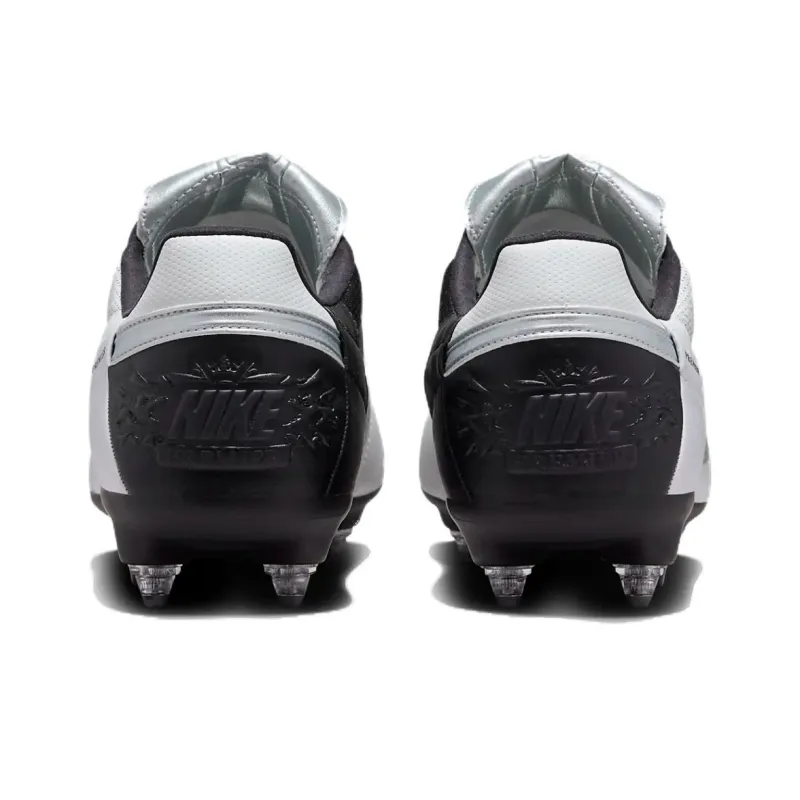 Nike Premier 3 SG Metal Long Studs Cushioned Slip Resistant Soccer Shoes Men's Gray Black-3