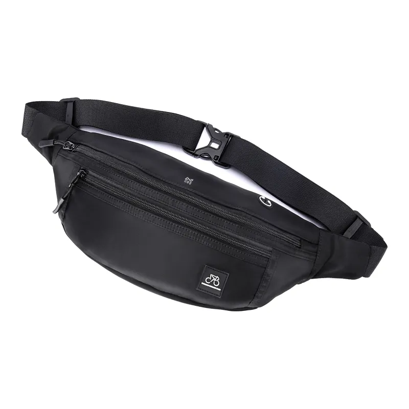 QING QI ZHE Fabric Crossbody Bag Shoulder Bag Backpack Sling Bag Fanny Pack Regular Unisex Black/Camouflage Black-2