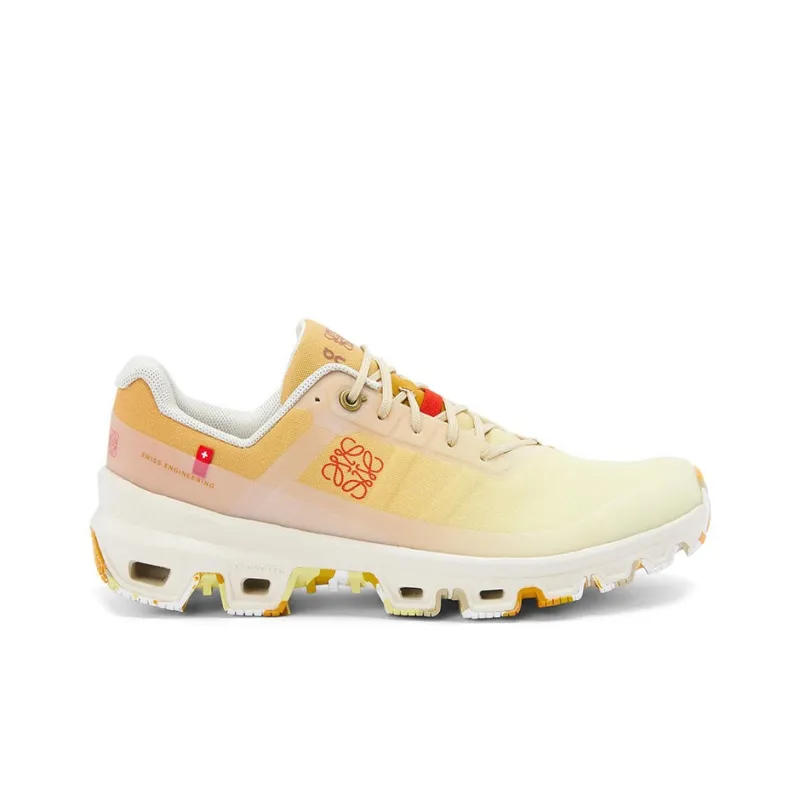 On x LOEWE Cloudventure Wear Resistant Low Top Sports Casual Shoes Men's Gradient Yellow-1