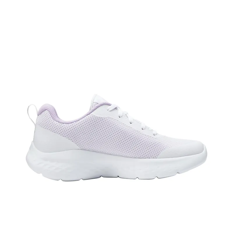 Skechers Go Run Lite Cushioning Low Top Casual Running Shoes Women's White Purple-1