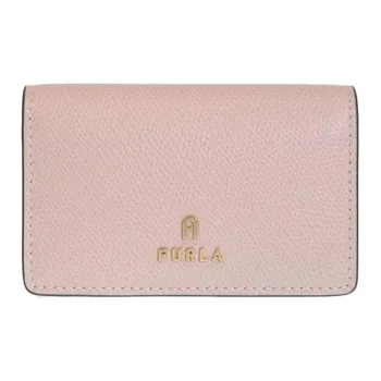 Furla Leather Card Holder Unisex Light Pink