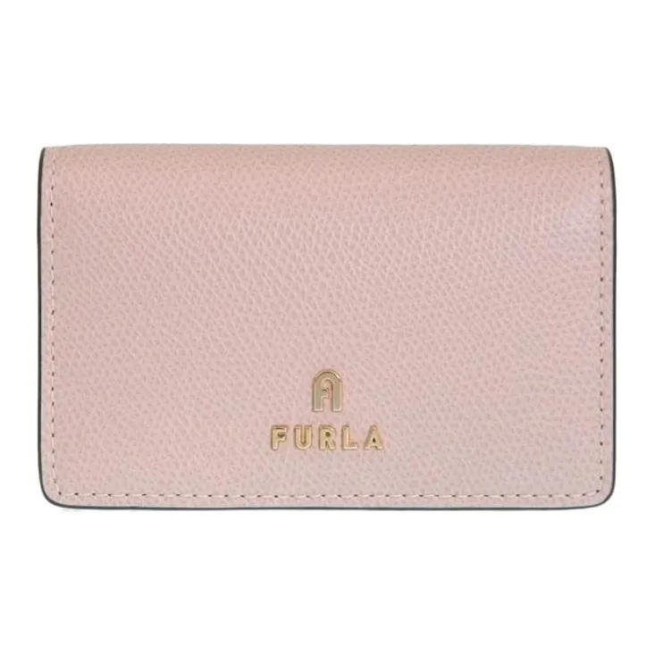 Furla Leather Card Holder Unisex Light Pink-0