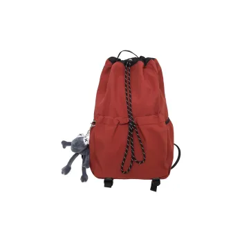 NIGEER Nylon Backpack Regular Unisex Black/Ecru/Khaki/Brick Red