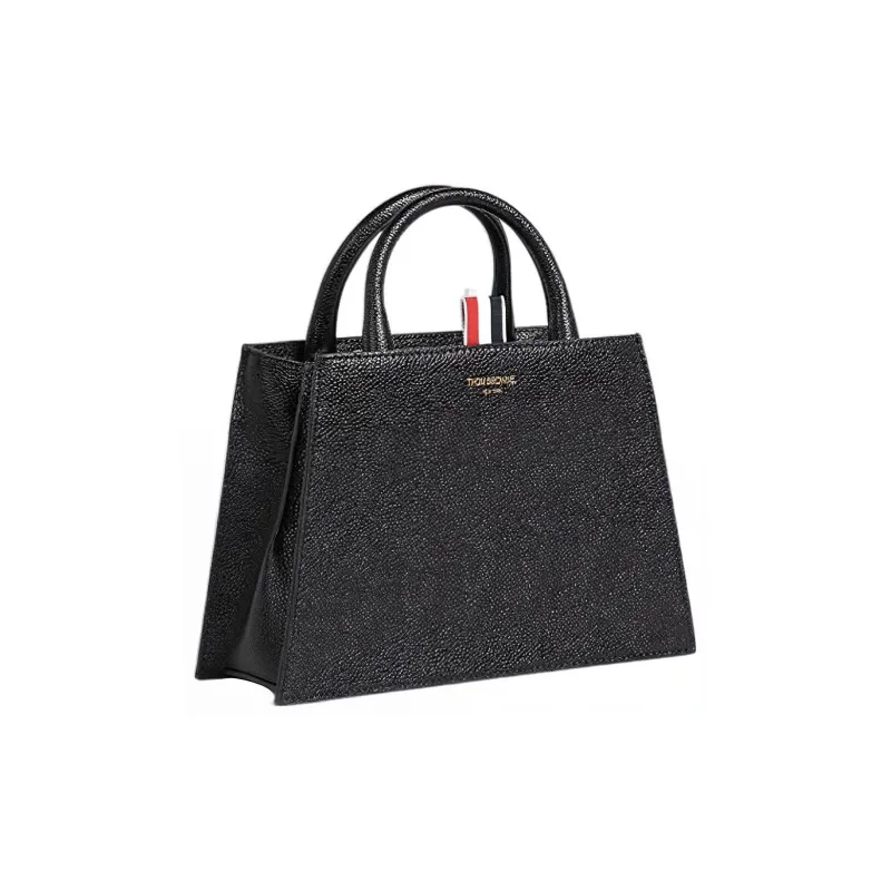 THOM BROWNE Logo Printed Top Handle Bag-1