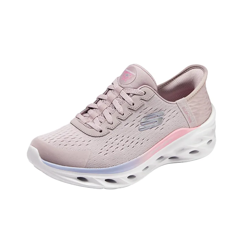 Skechers Cushioning Breathable Lightweight Low Top Casual Running Shoes Women's Purple-2