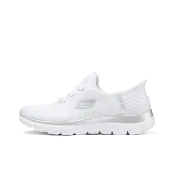Skechers Hands Free Slip Ins Anti Slip Wear Resistant Low Top Casual Shoes Women's White
