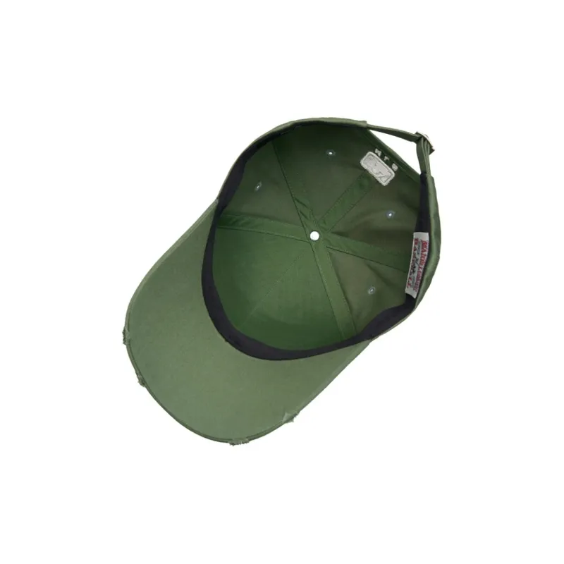 MLB Cotton Polyester Baseball Caps Women's Green-4