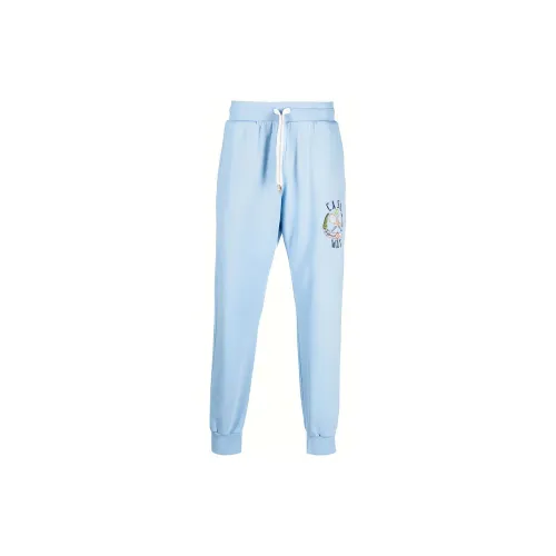 CASABLANCA Knitted Sweatpants Men Blue