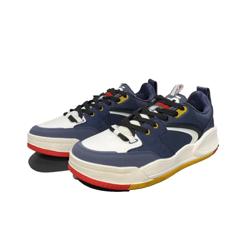 Anta Slip Resistant Cushioning Low Top Skateboard Shoes Men's Blue White-2