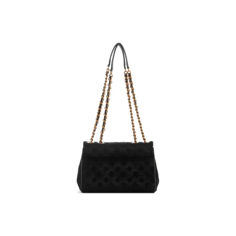 GUESS Velvet Chain Bag Shoulder Bag Crossbody Bag Regular Women's Black-2