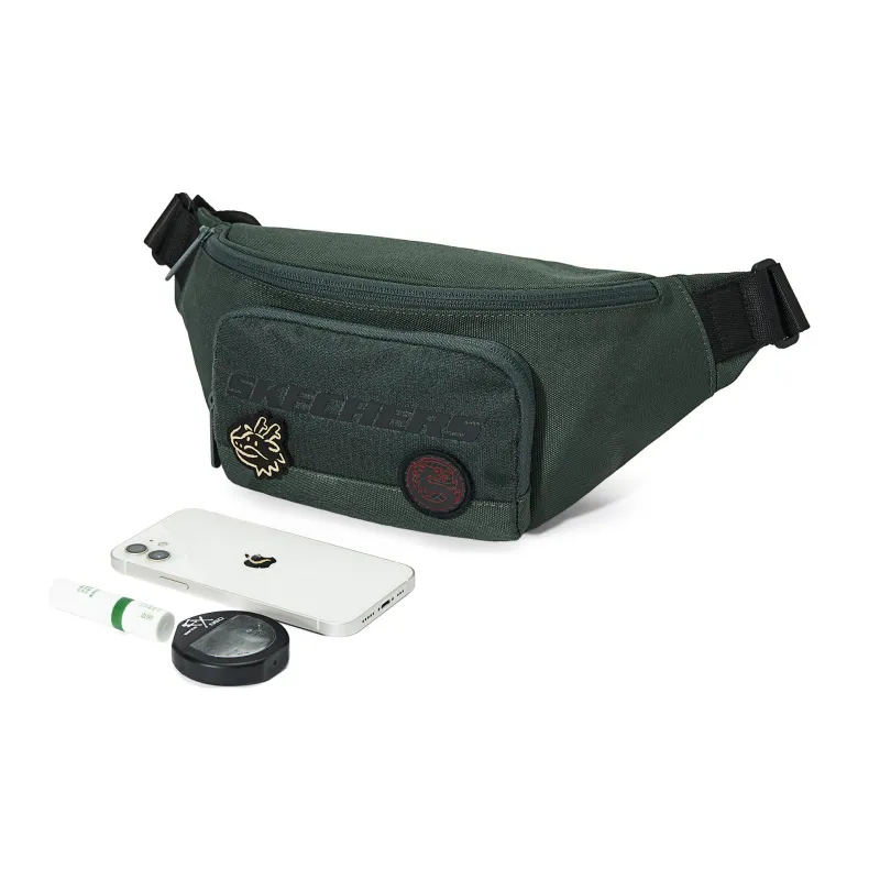 Skechers Fabric Crossbody One Shoulder Fanny Pack Regular Unisex Berlin Green-1