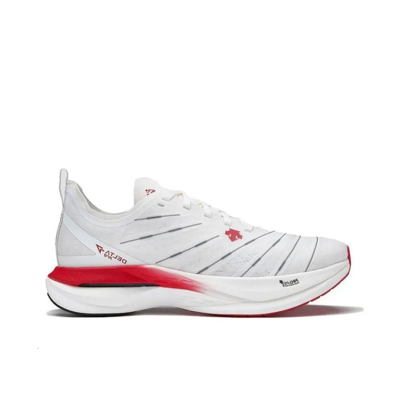 DESCENTE AWAKEN Windbreaker Running Series Awaken Windbreaker Running Collection Low Top Running Shoes Men's White Red-1