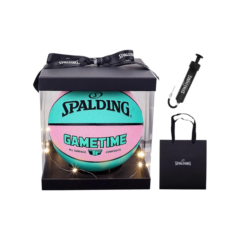 SPALDING TF Collection 77 373Y6 PU Basketball Pink Green Size 6 Ball Training Unisex-1