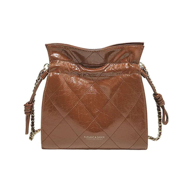 Marino Orlandi Cow Split Leather Crossbody Bag, Shoulder Bag Women's Brown/Black-1