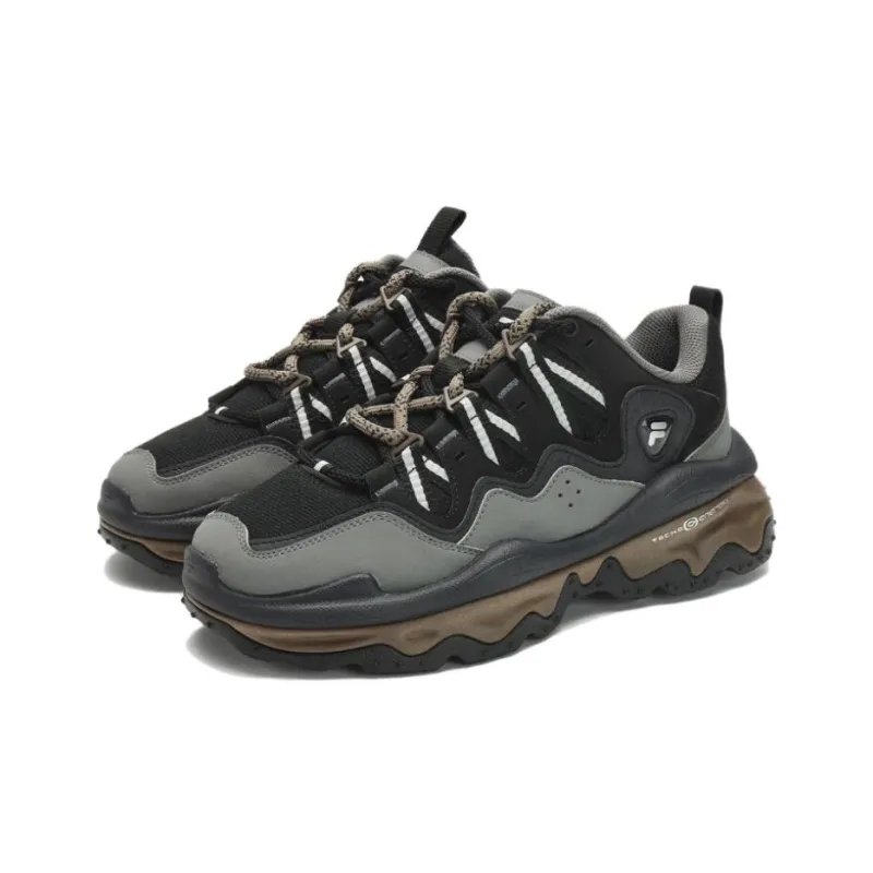 FILA FUSION QD 96 DX Cushioned Slip Resistant Low Top Casual Shoes Men's Gray Black-2
