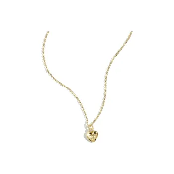 CHANEL Metal Rhinestone Crystal Necklaces Women's Gold