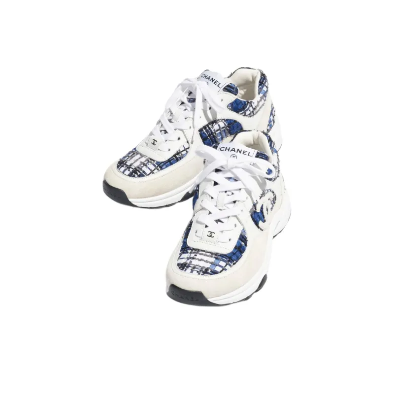 CHANEL Sneaker 'Dark Blue Tweed'-2