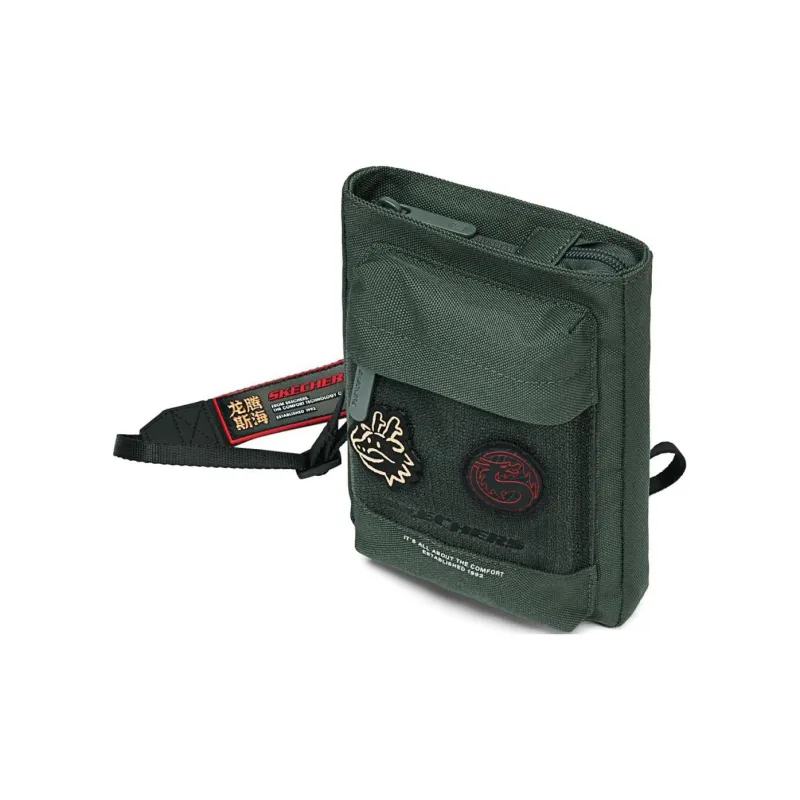 Skechers Fabric Shoulder Bag Crossbody Bag Regular Unisex Berlin Green-2
