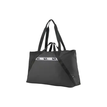 PUMA Polyester Regular Tote Bag Shopping Bag One Shoulder Crossbody Portable Travel Bag 27L Unisex Black