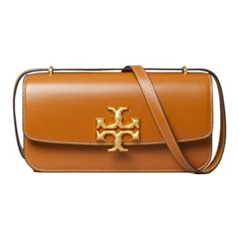 TORY BURCH Eleanor Small E/W Convertible Shoulder Bag Whiskey