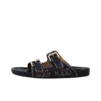 ISABEL MARANT Lennyo Slide Slippers Women's Black