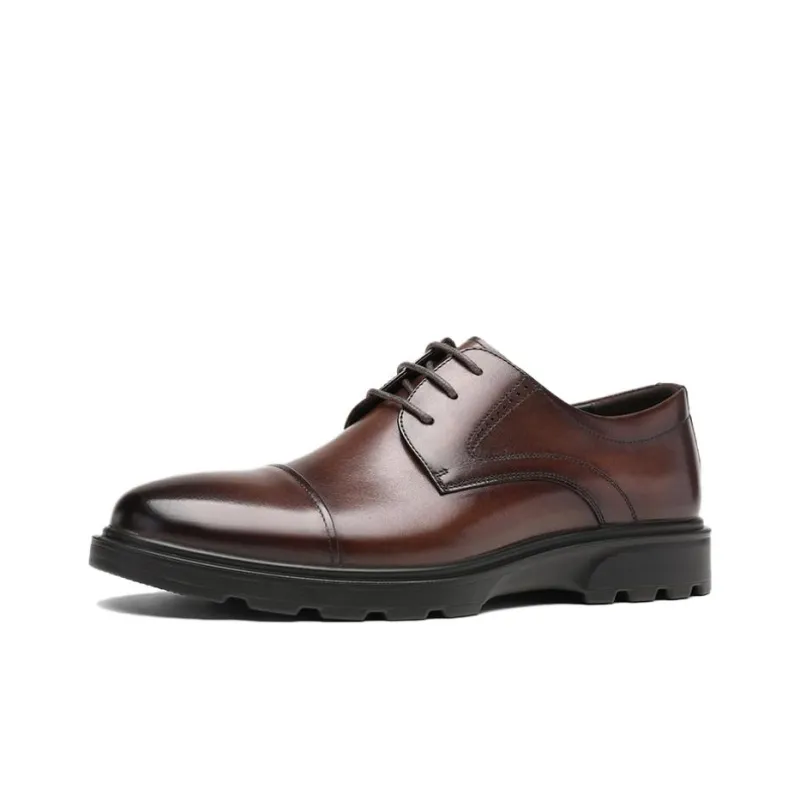 AOKANG Dress Shoes Men Low Top Black-0