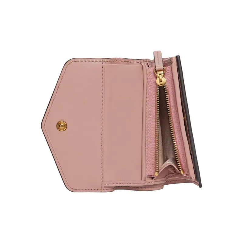 GUCCI Leather Wallet Medium Size Women's Pink-5