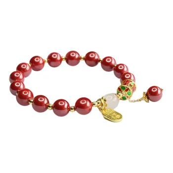 The Years Are Quiet Reconstructed Cinnabar Bracelets Women's