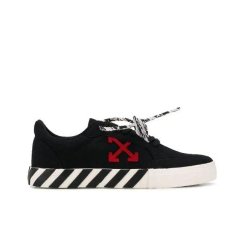 OFF WHITE Vulc Low Black Red Arrow FW20-1