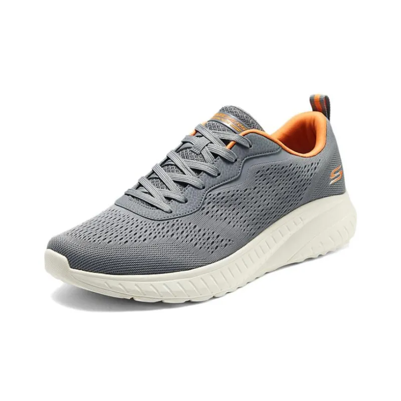 Skechers Slip Resistant Low Top Casual Shoes Men's Gray-1