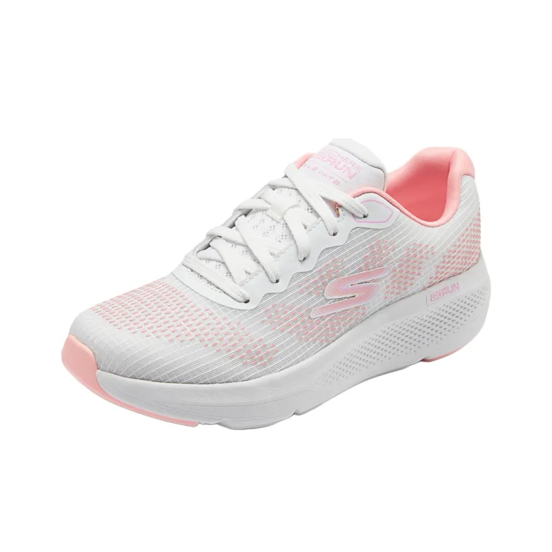 Skechers Cushioning Abrasion Resistant Lightweight Low Top Running Shoes Women's White Pink-2
