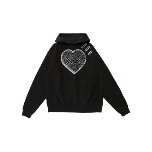 Kaws HUMAN MADE X KAWS Co-branded Series Sweatshirts Unisex Black