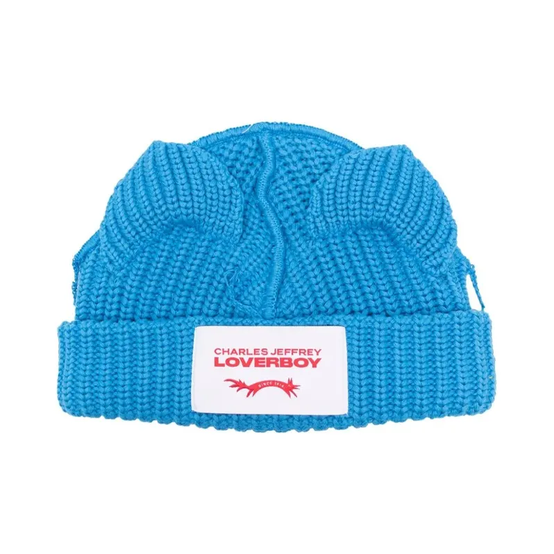 CHARLES JEFFREY Chunky Ears Logo-patch Beanie-0