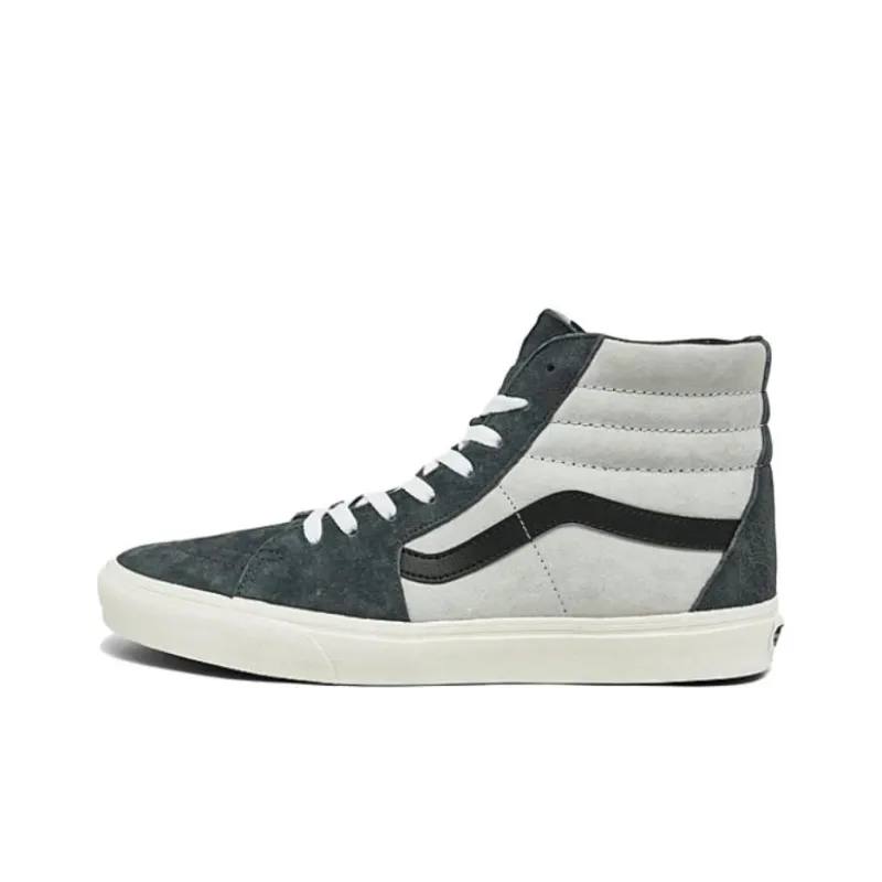 Vans SK8-HI Cushioning Wear-Resistant Mid-Top Skateboard Shoes Unisex Black White-0